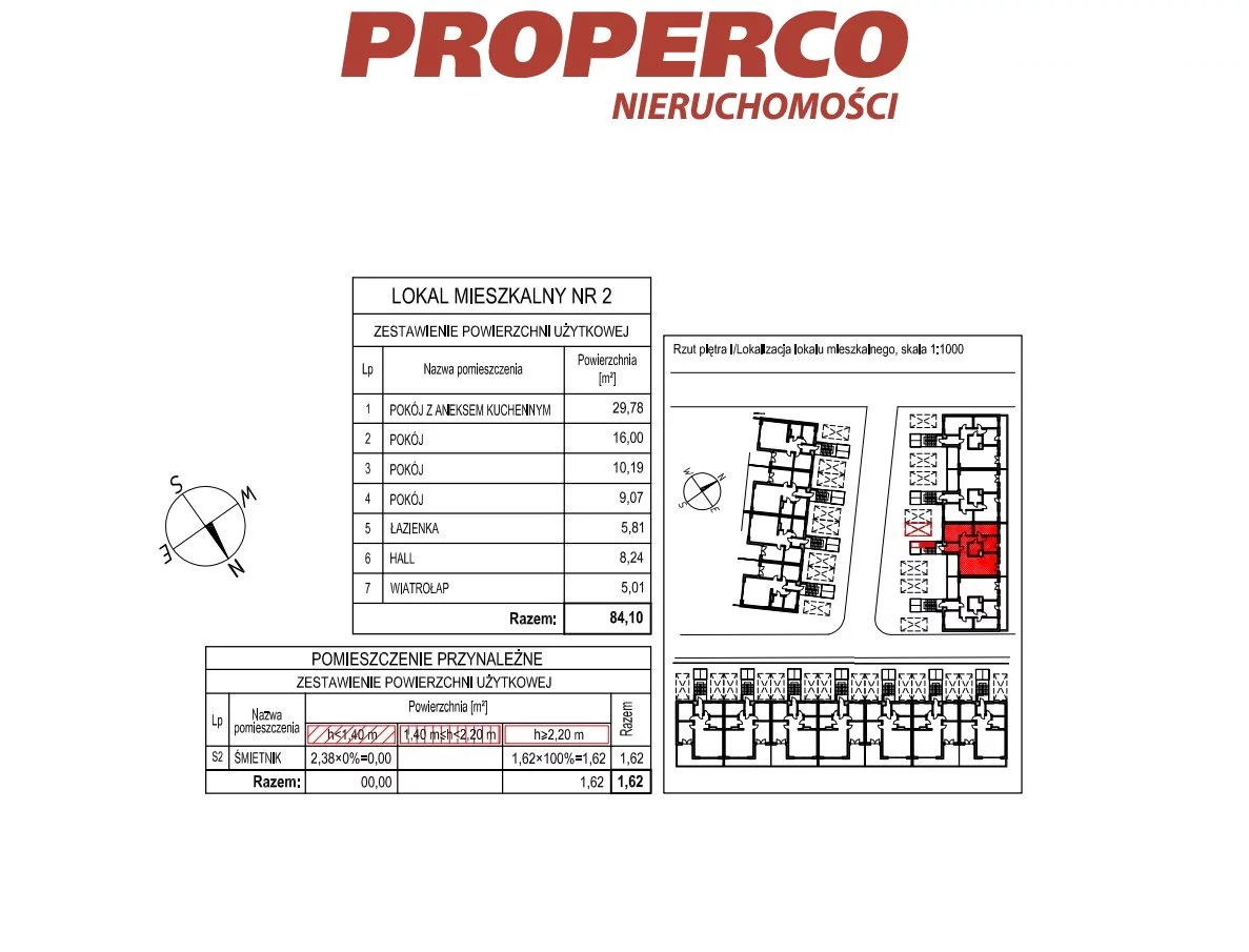 4 pokoje, mieszkanie 84,10 m², piętro 1, oferta nr , PRP-MS-73798, Kielce, Maciejówka
