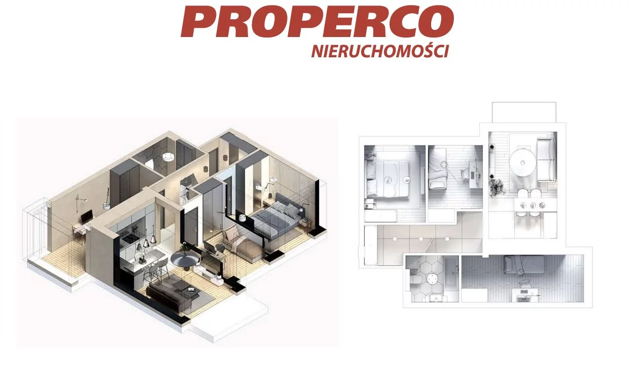 4 pokoje, mieszkanie 57,86 m², piętro 1, oferta nr , PRP-MS-74258, Pińczów