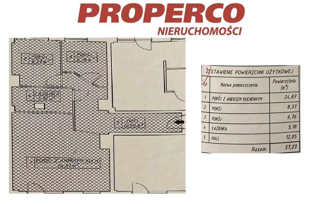 4 pokoje, mieszkanie 57,23 m², piętro 2, oferta nr , PRP-MS-71653, Kielce, Piaski, Wincentego Witosa
