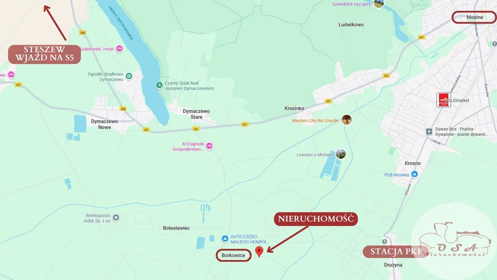 Działka 3 538,00 m², oferta nr , 551/4398/OGS, Borkowice