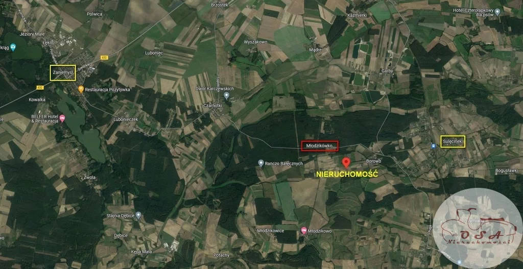Działka 822,00 m², oferta nr , 435/4398/OGS, Młodzikówko
