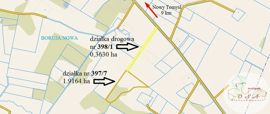 Działka 22 794,00 m², oferta nr , 360/4398/OGS, Nowy Tomyśl