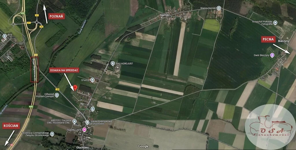 Działka 795,00 m², oferta nr , 532/4398/OGS, Głuchowo, Podleśna