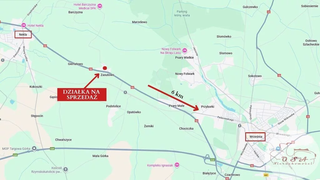 Działka 960,00 m², oferta nr , 550/4398/OGS, Zasutowo, Polna