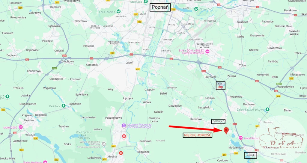 Działka 1 826,00 m², oferta nr , 506/4398/OGS, Borówiec, Wiśniowa