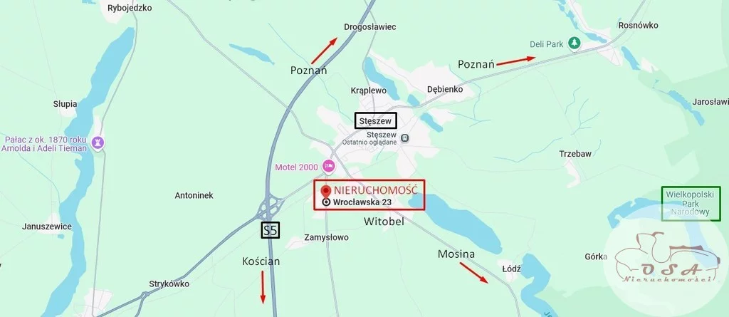 Działka 3 562,00 m², oferta nr , 501/4398/OGS, Witobel, Wrocławska