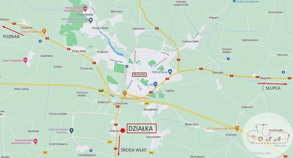Działka 5 000,00 m², oferta nr , 469/4398/OGS, Września