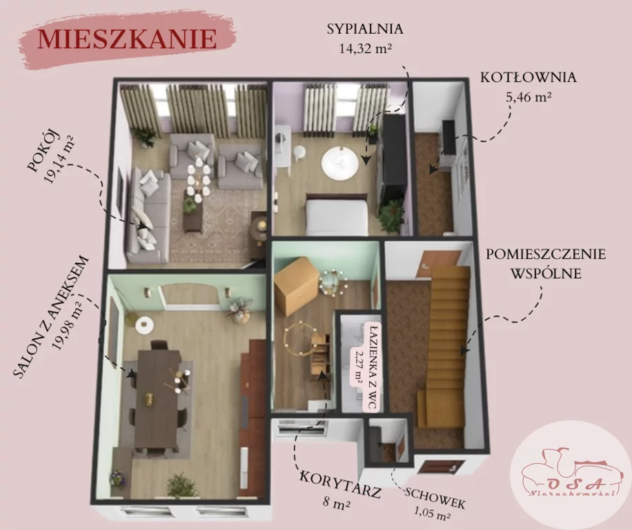 2 pokoje, mieszkanie 71,00 m², parter, oferta nr , 339/4398/OMS, Września, Fabryczna
