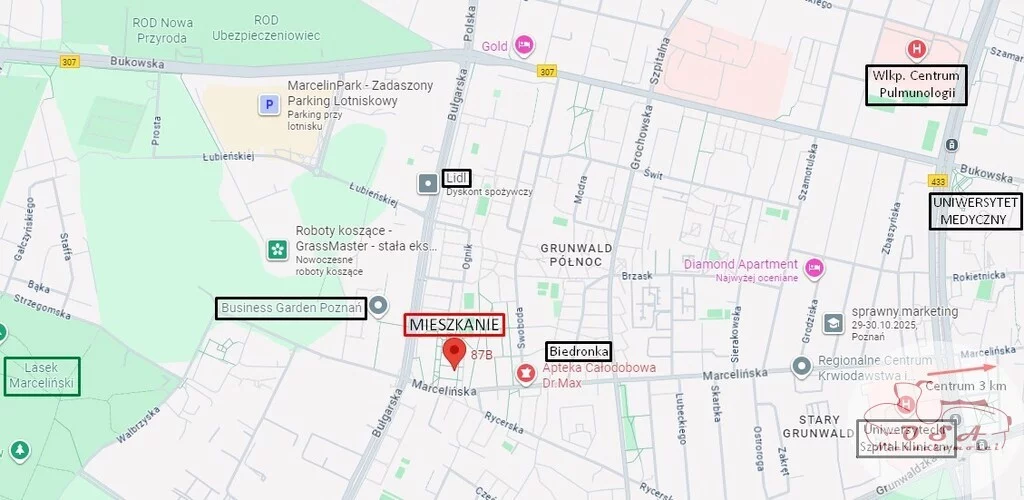 2 pokoje, mieszkanie 37,47 m², piętro 3, oferta nr , 221/4398/OMW, Poznań, Grunwald, Grunwald
