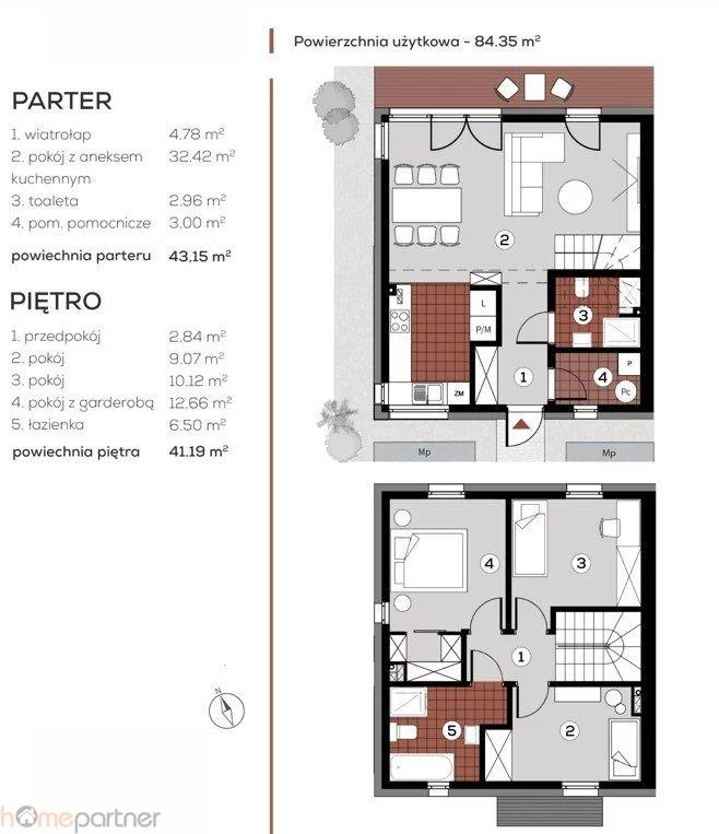 Dom i rezydencja 84,35 m², oferta nr , 19353, Kryniczno, ul. Parkowa