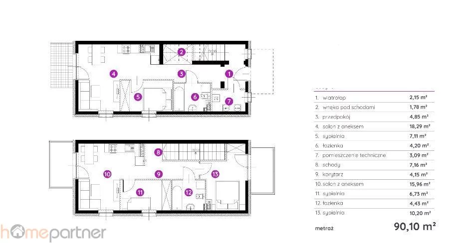 Dom 90,10 m², oferta nr , 19330, Wrocław, Krzyki-Partynice, Krzyki, Konduktorska