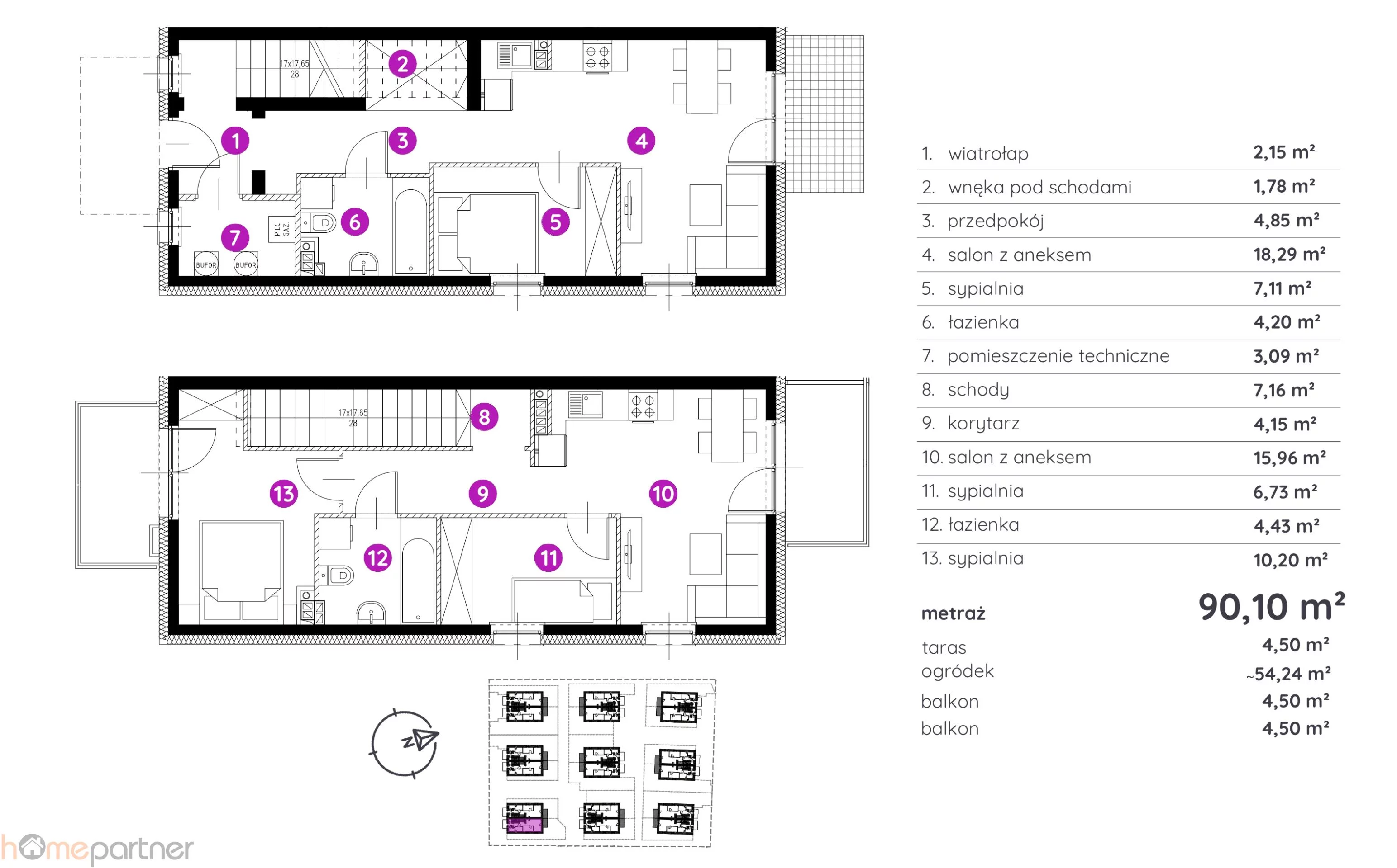 Dom 90,10 m², oferta nr , 19339, Wrocław, Krzyki-Partynice, Krzyki, Konduktorska