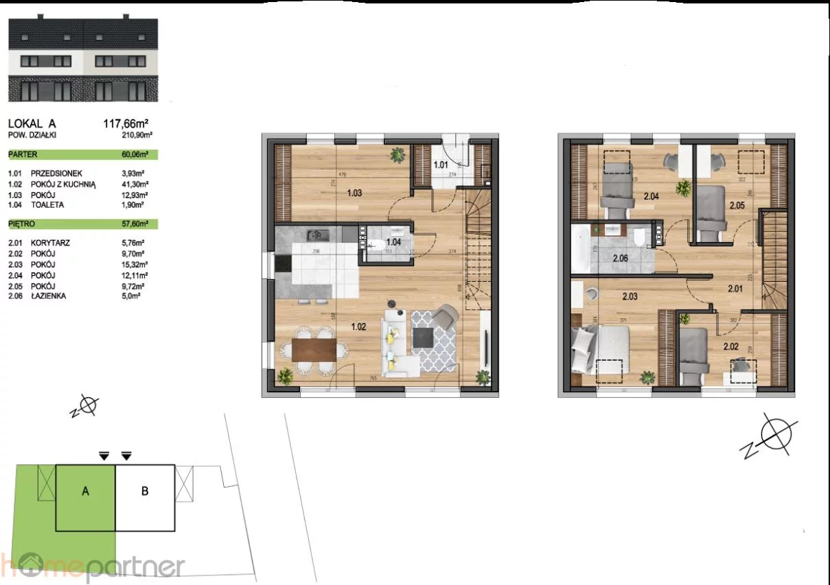 Dom 117,66 m², oferta nr , 19326, Iwiny, Brochowska