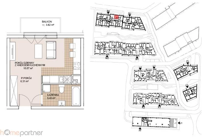 1 pokój, apartament 30,61 m², piętro 3, oferta nr , 19401, Wrocław, Stare Miasto, Gnieźnieńska