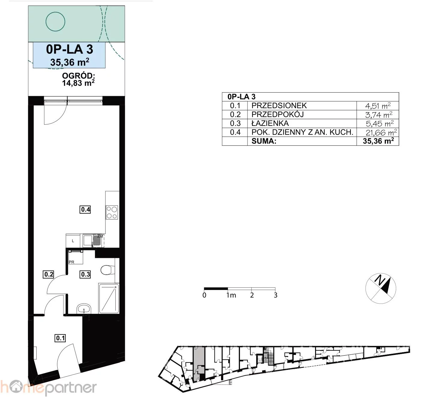 1 pokój, mieszkanie 35,36 m², parter, oferta nr , 19290, Międzyzdroje, Marii Skłodowskiej-Curie
