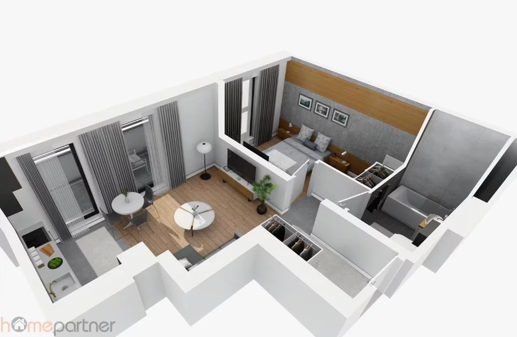 2 pokoje, mieszkanie 39,26 m², piętro 4, oferta nr , 19259, Wrocław, Krzyki-Partynice, Krzyki, al. Karkonoska