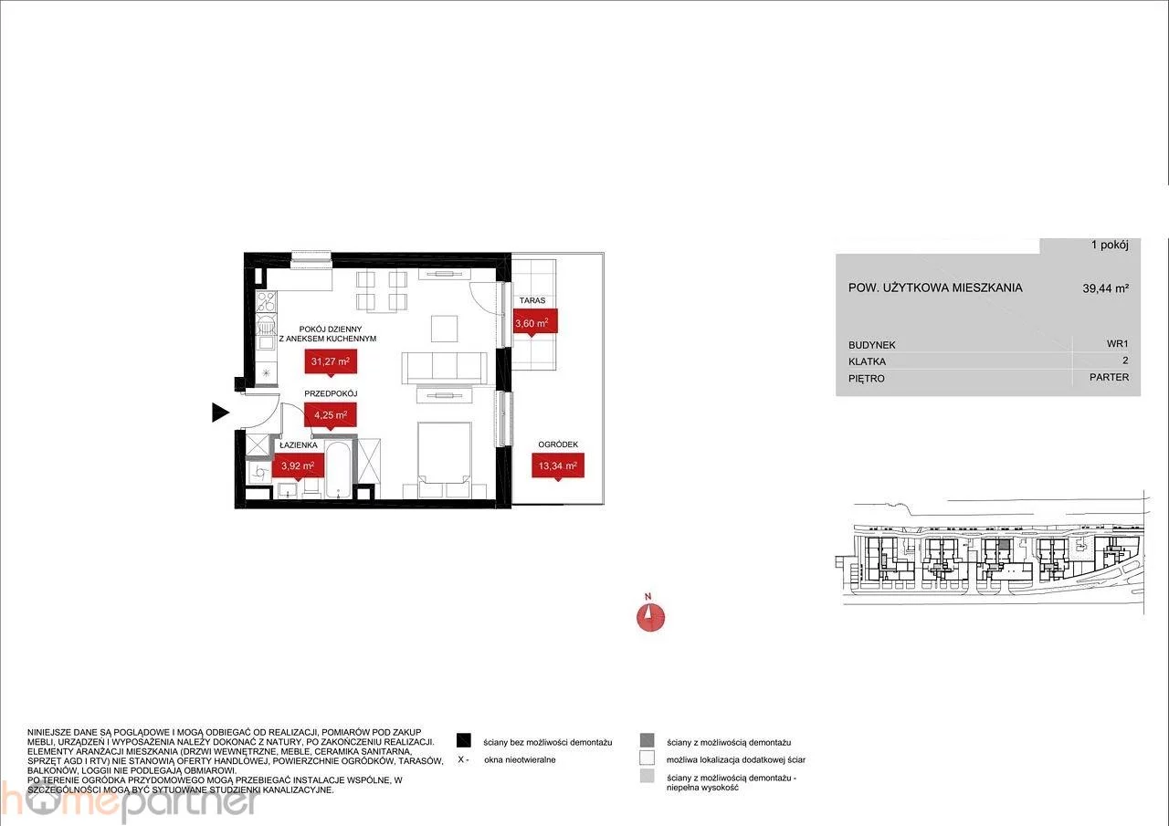 2 pokoje, mieszkanie 39,40 m², parter, oferta nr , 19263, Wrocław, Psie Pole-Zawidawie, Psie Pole, Kleczkowska