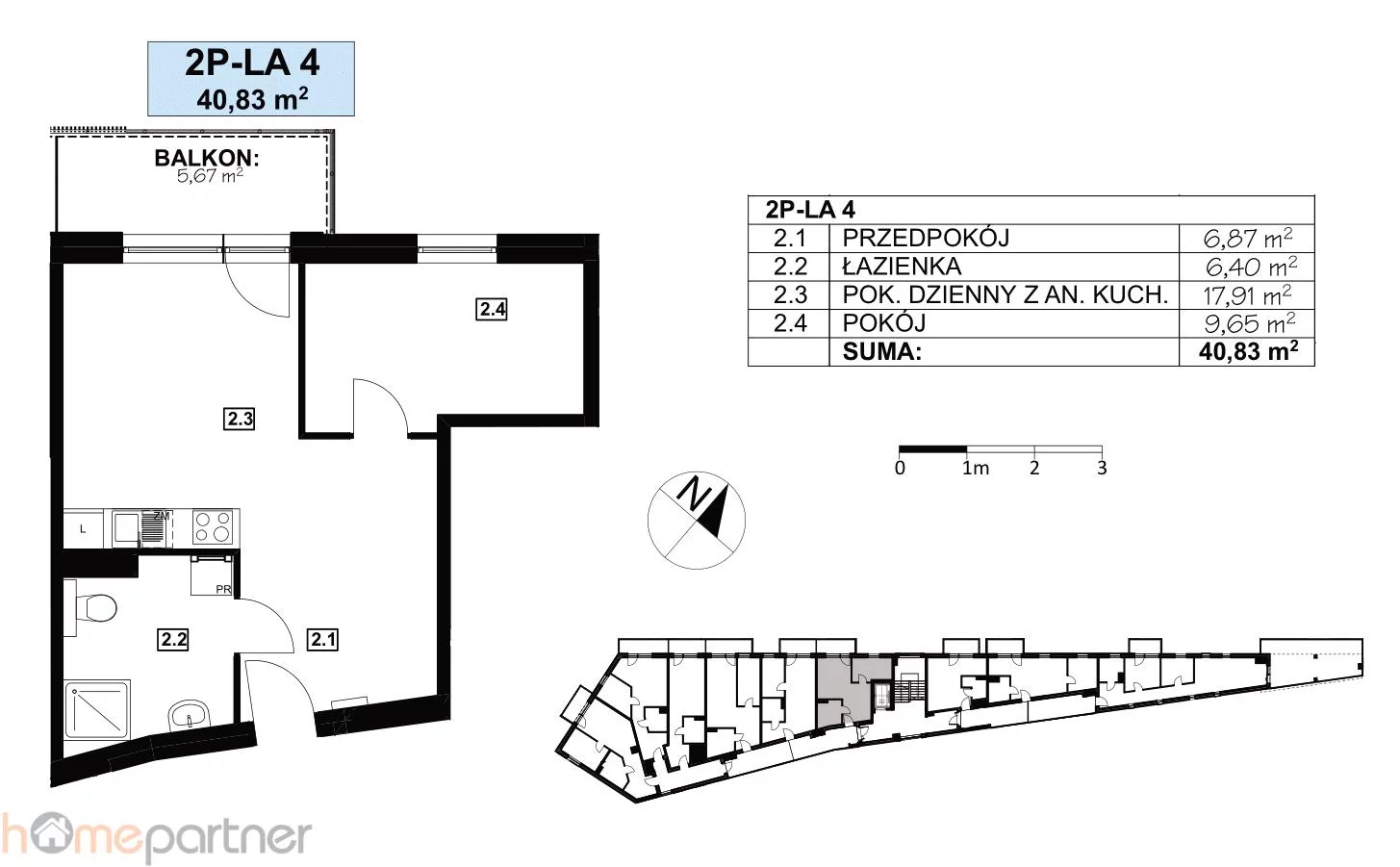 2 pokoje, mieszkanie 40,83 m², piętro 2, oferta nr , 19291, Międzyzdroje, Marii Skłodowskiej-Curie