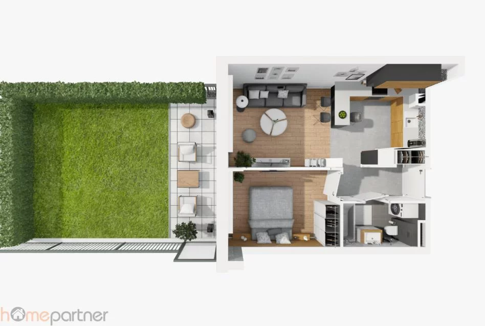 2 pokoje, mieszkanie 41,10 m², parter, oferta nr , 19289, Wrocław, Krzyki-Partynice, Krzyki, Świątnicka