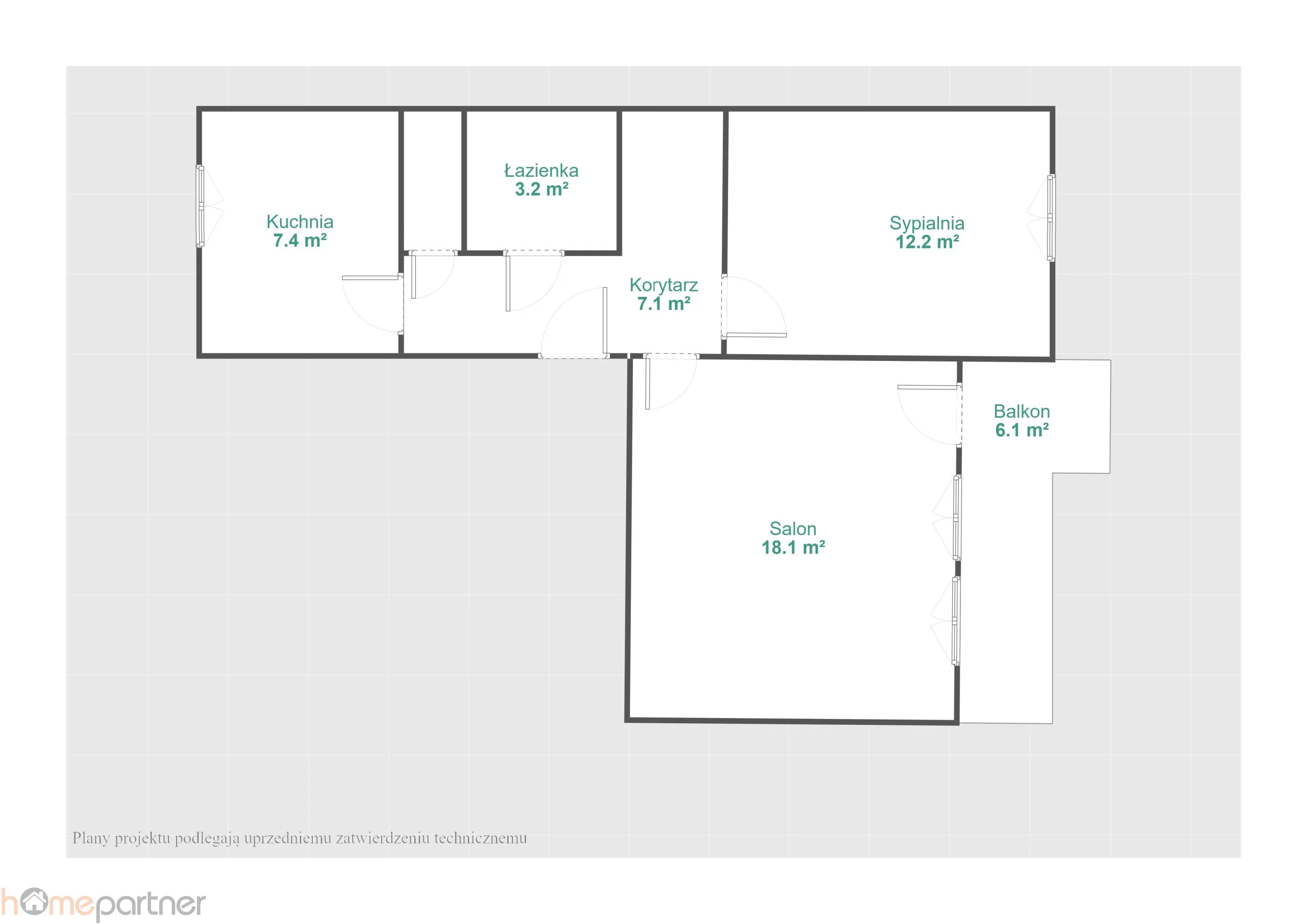2 pokoje, mieszkanie 49,00 m², piętro 4, oferta nr , 19446, Wrocław, Fabryczna, Gołężycka