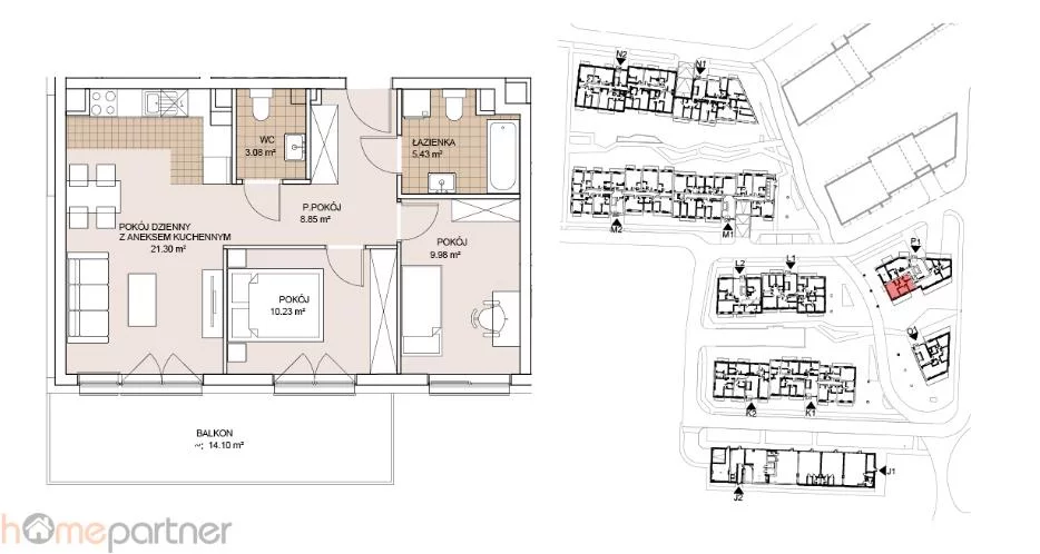 3 pokoje, mieszkanie 58,87 m², parter, oferta nr , 19304, Wrocław, Stare Miasto, Gnieźnieńska