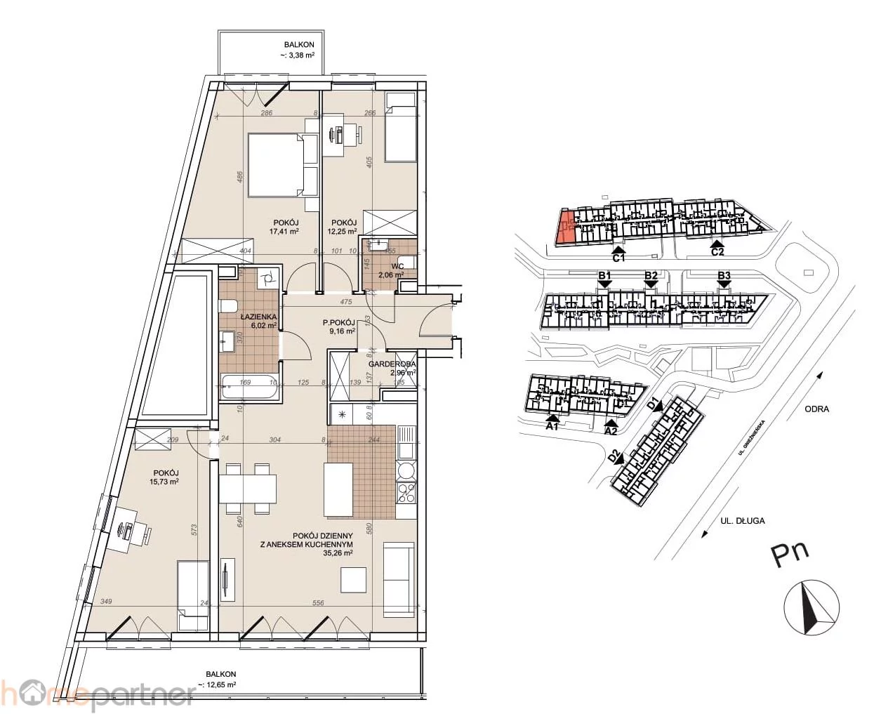 4 pokoje, apartament 100,87 m², piętro 1, oferta nr , 19296, Wrocław, Stare Miasto, Długa