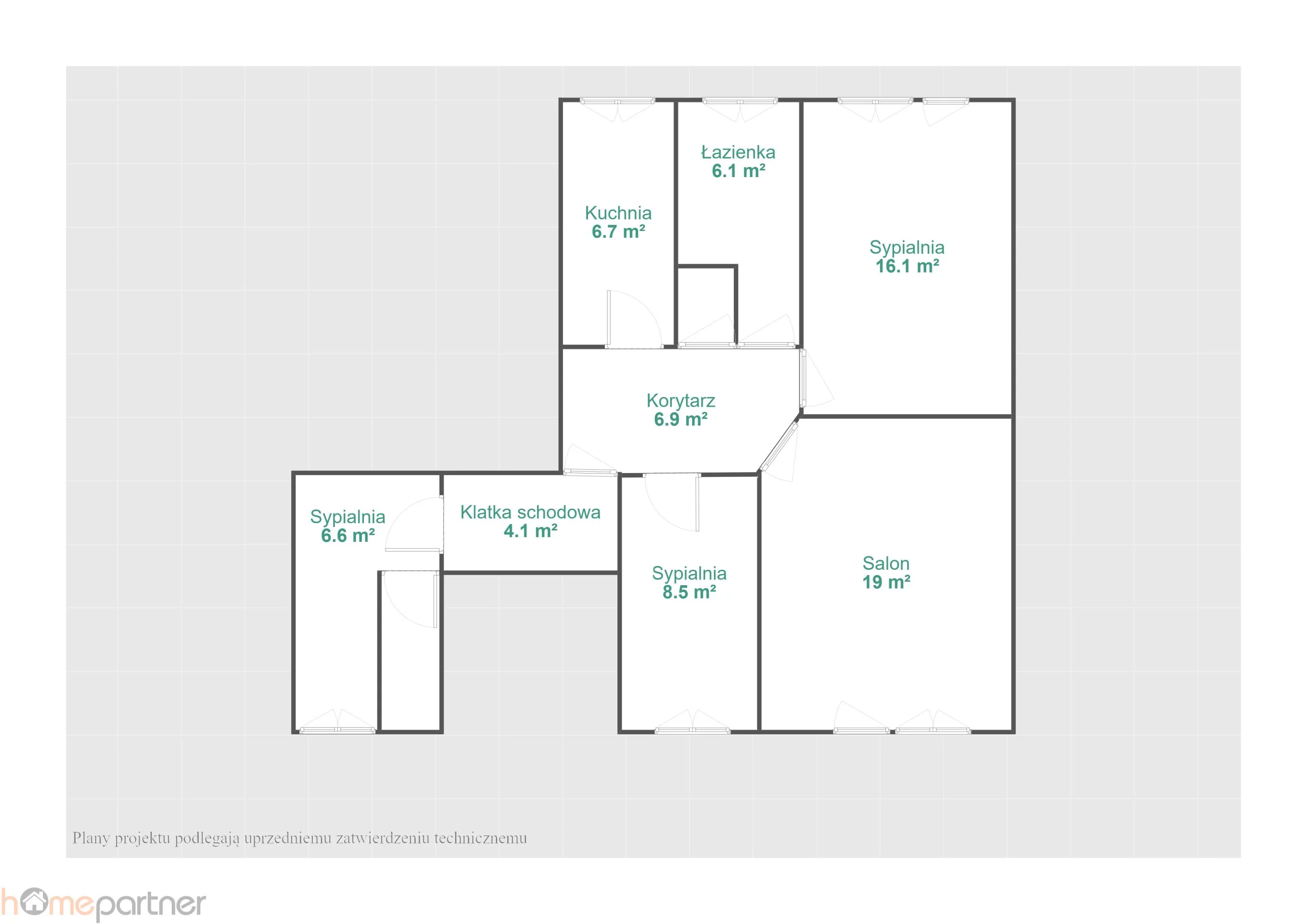 Mieszkanie na sprzedaż, 76,85 m², 4 pokoje, 3 piętro, oferta nr 17583