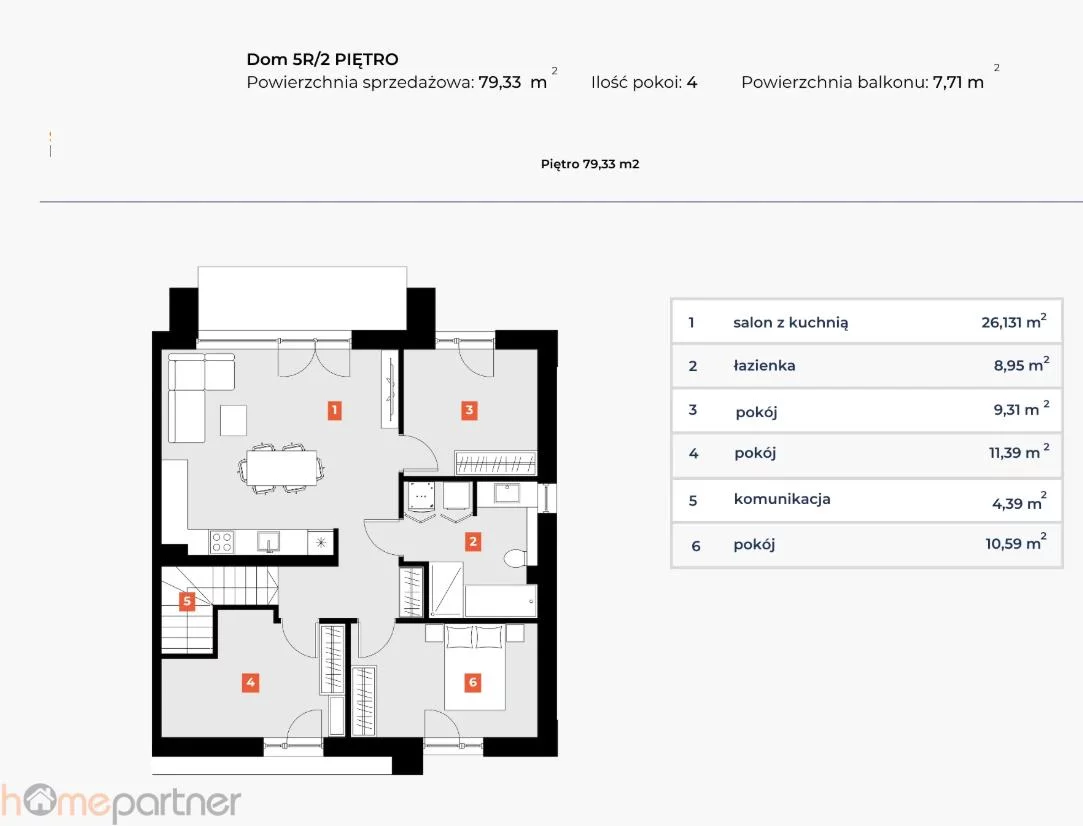 Mieszkanie 69,80 m², piętro 1, oferta nr , 17324, Kiełczówek, Krótka-idx