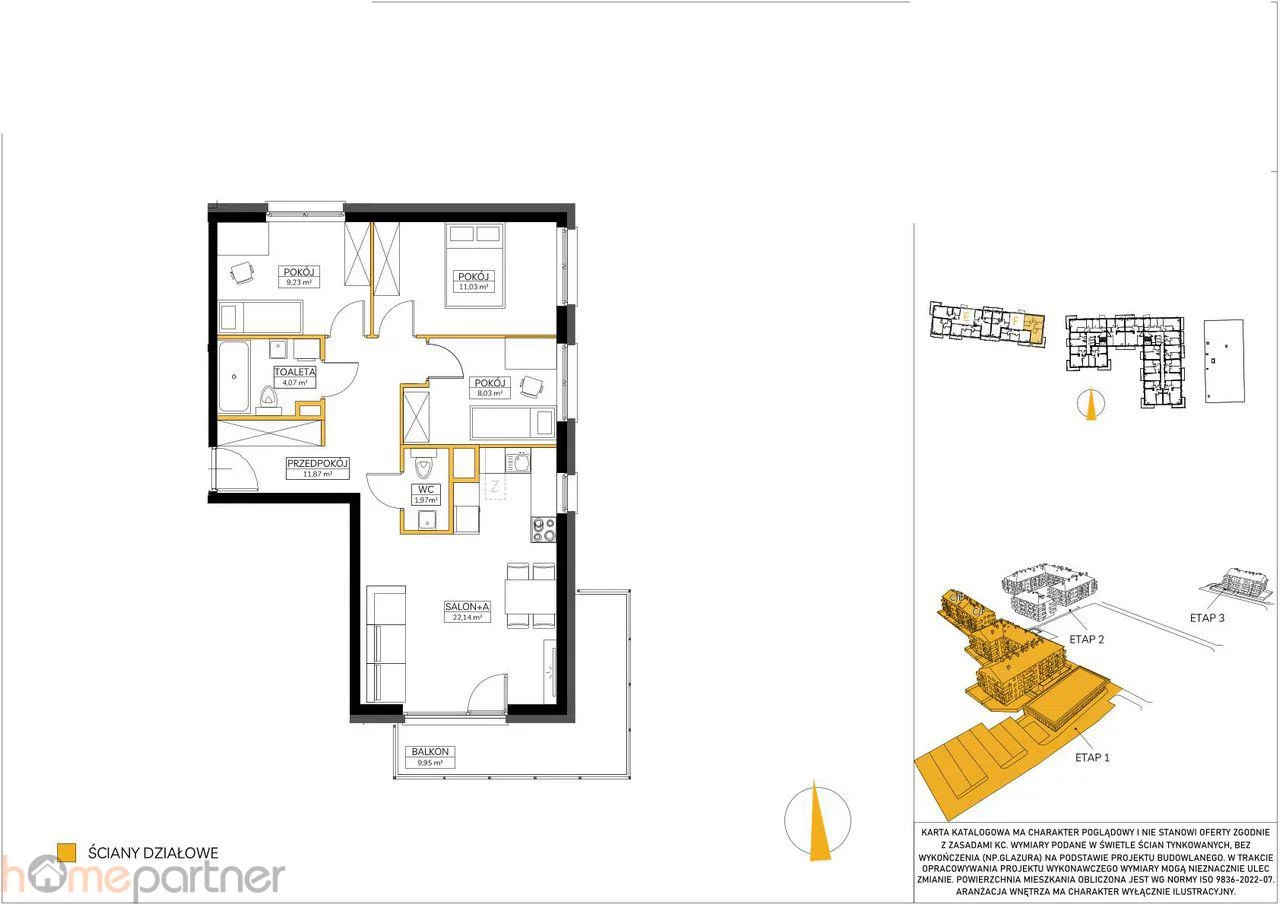 Mieszkanie na sprzedaż, 68,34 m², 4 pokoje, 2 piętro, oferta nr 17031