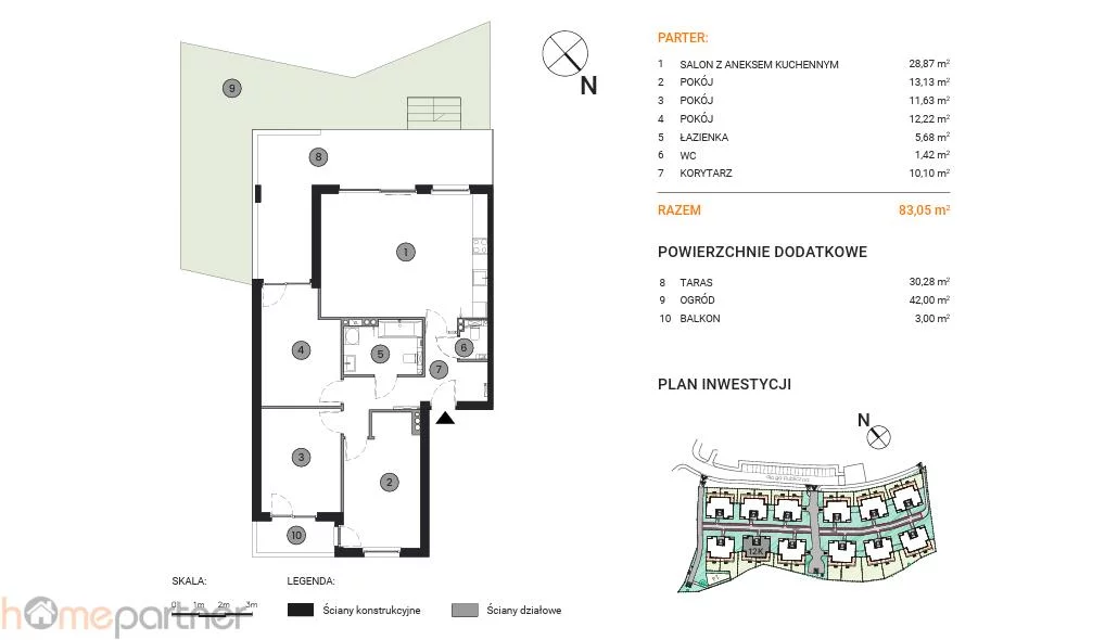 4 pokoje, apartament 83,05 m², parter, oferta nr , 19284, Wrocław, Psie Pole-Zawidawie, Psie Pole, Rafała Wojaczka