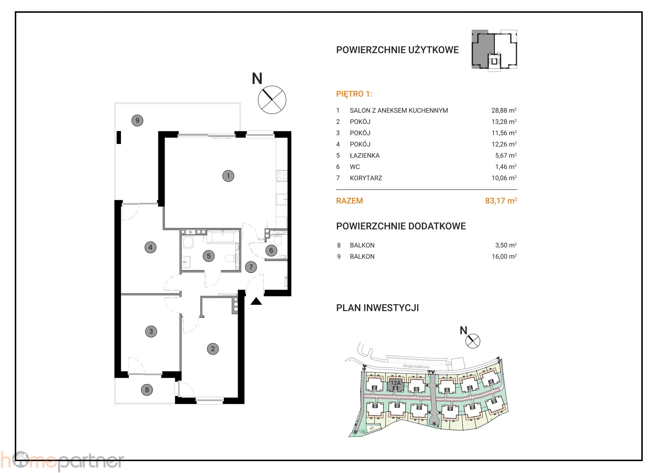 4 pokoje, mieszkanie 83,17 m², piętro 1, oferta nr , 19300, Wrocław, Psie Pole-Zawidawie, Psie Pole, Rafała Wojaczka