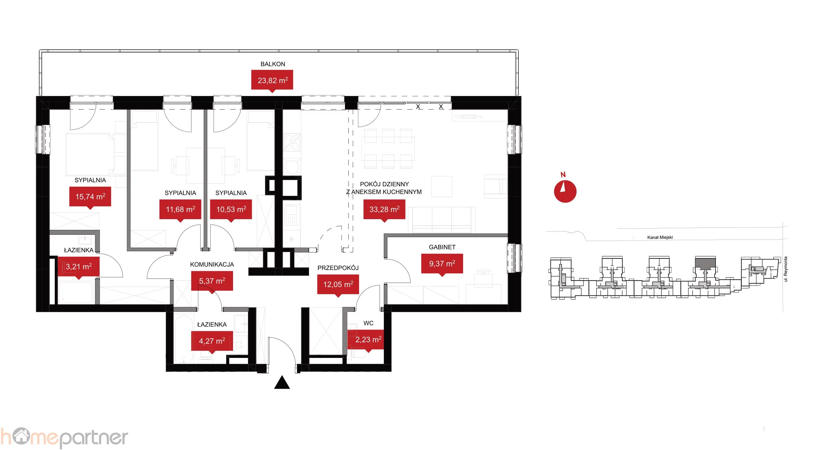 5 pokoi, mieszkanie 107,70 m², piętro 4, oferta nr , 19297, Wrocław, Psie Pole-Zawidawie, Psie Pole, Kleczkowska