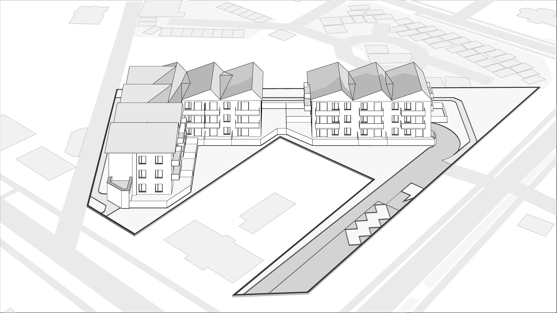 Wirtualna makieta 3D inwestycji Okólna 123