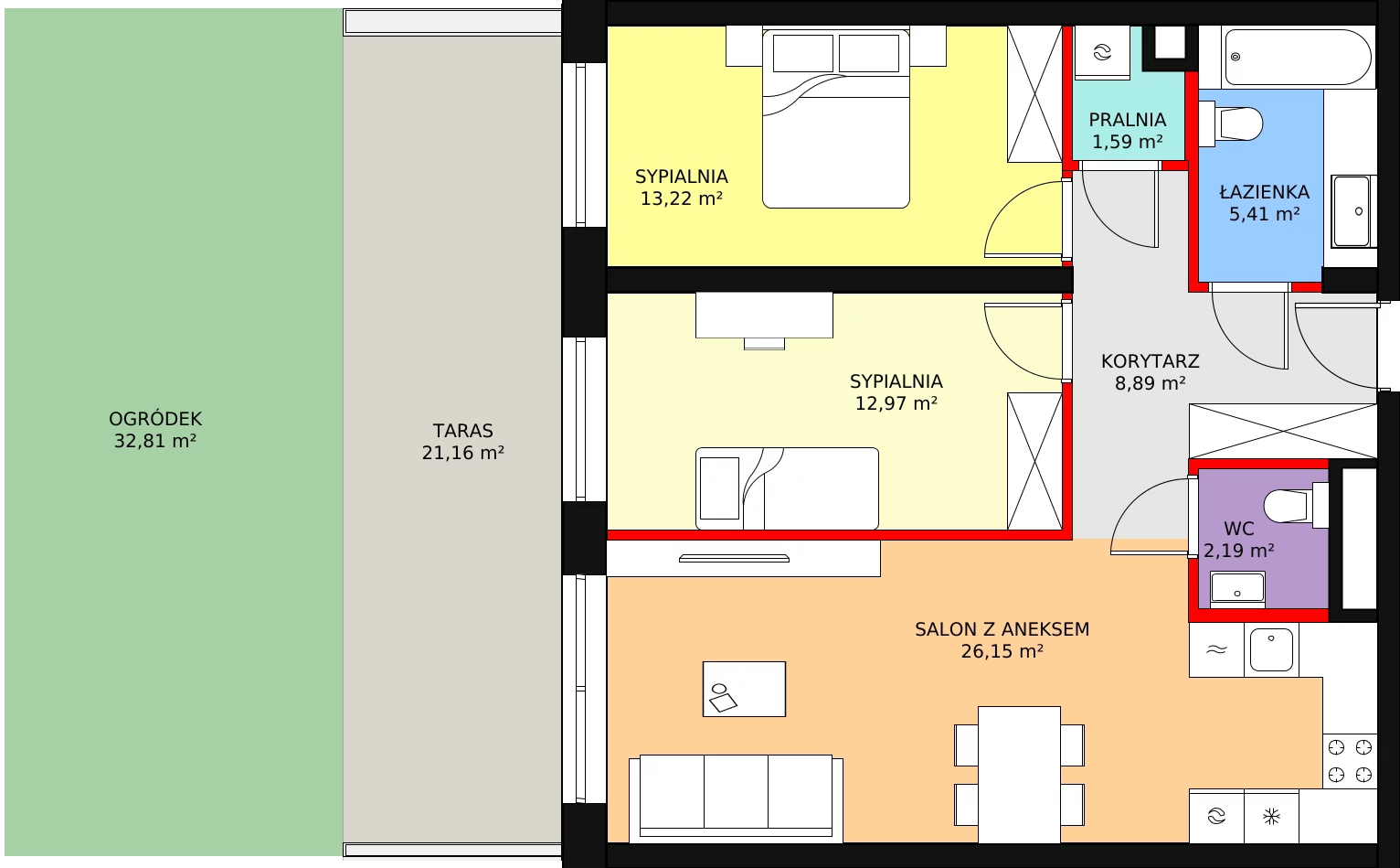 Mieszkanie 70,42 m², parter, oferta nr D.00-03, Nobilis, Toruń, Na Skarpie, ul. Przy Skarpie 10D