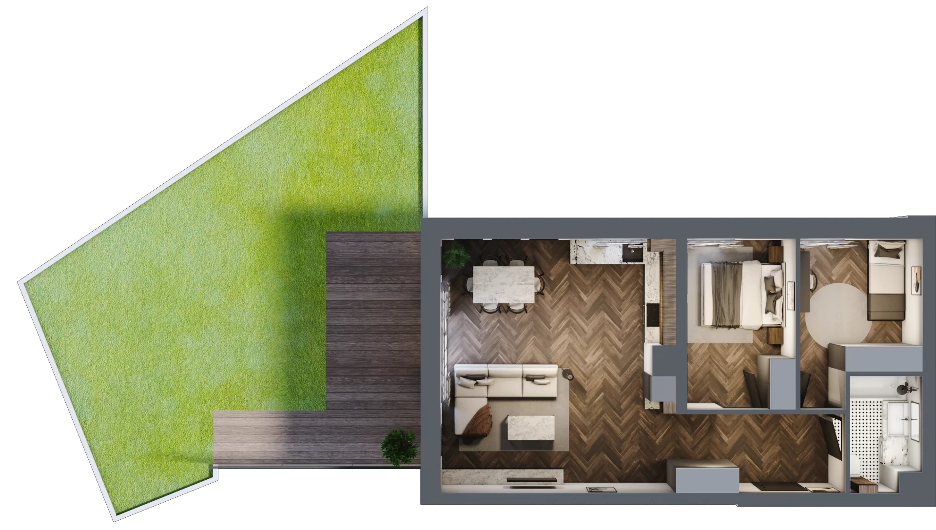 3 pokoje, mieszkanie 65,71 m², parter, oferta nr D-00-05, Nobilis, Toruń, Na Skarpie, ul. Przy Skarpie 10D