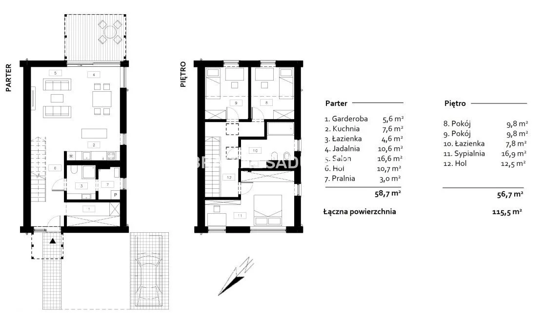 Dom 115,50 m², oferta nr , BS2-DS-291245-39, Aleksandrowice