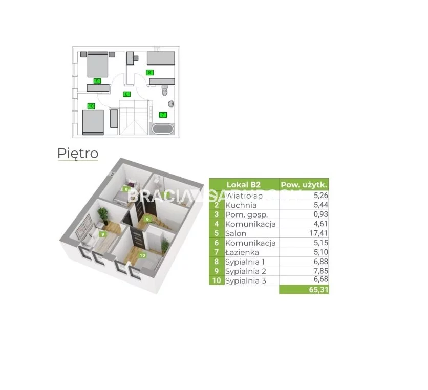 Dom 70,00 m², oferta nr , BS2-DS-308801-7, Wielka Wieś, Lasek