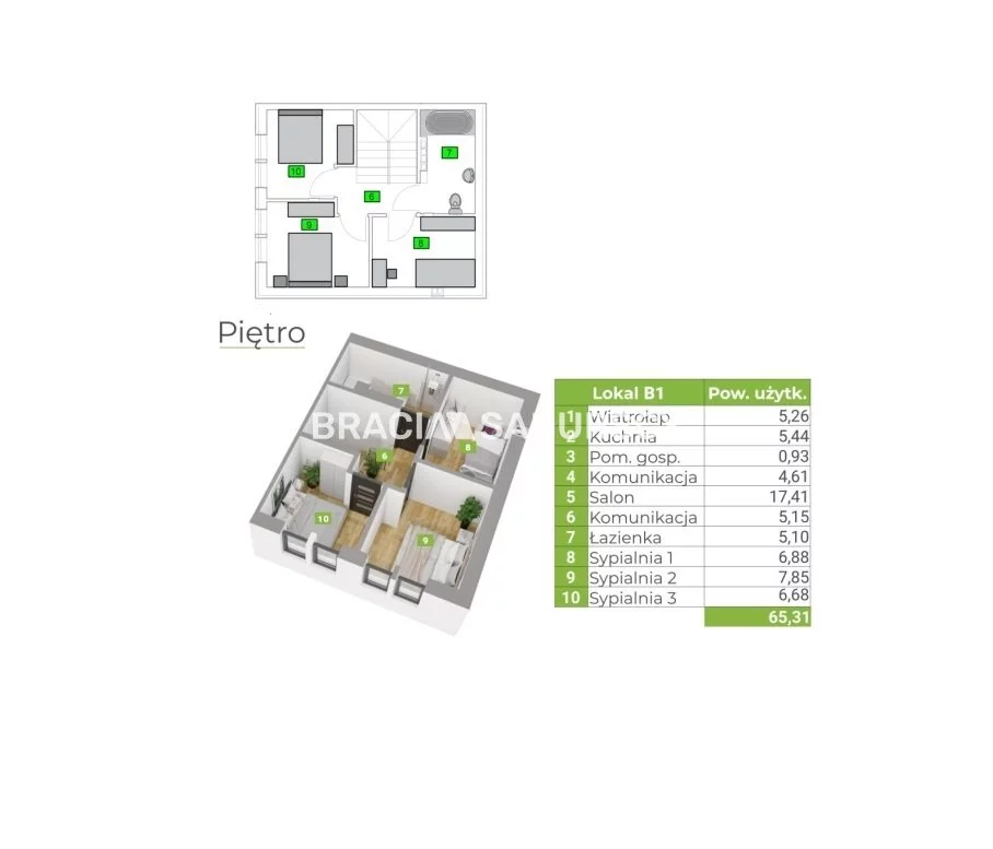 Dom 70,00 m², oferta nr , BS2-DS-308800-7, Wielka Wieś, Lasek