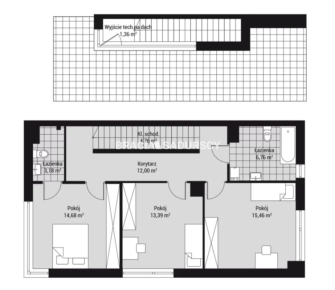 Dom 124,45 m², oferta nr , BS2-DS-284987-89, Kraków, Zwierzyniec, Wola Justowska, Podłużna - okolice