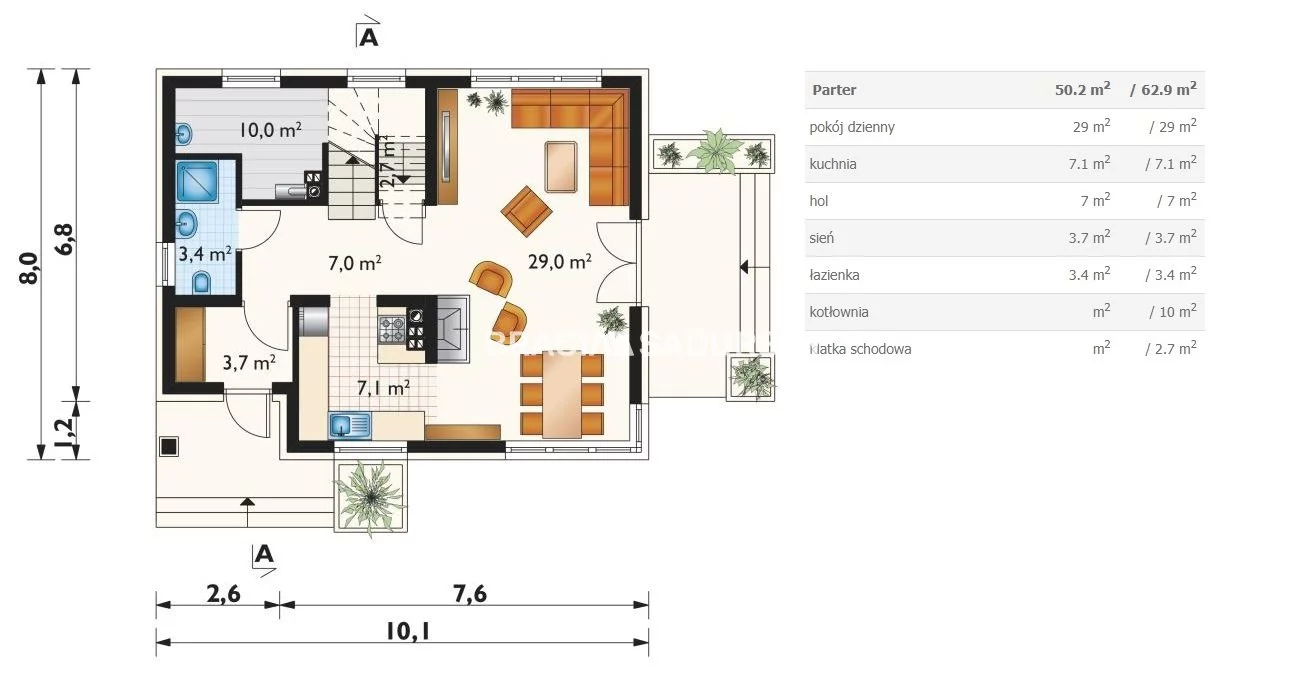 Dom 123,90 m², oferta nr , BS2-DS-279412-86, Proszowice, Racławicka