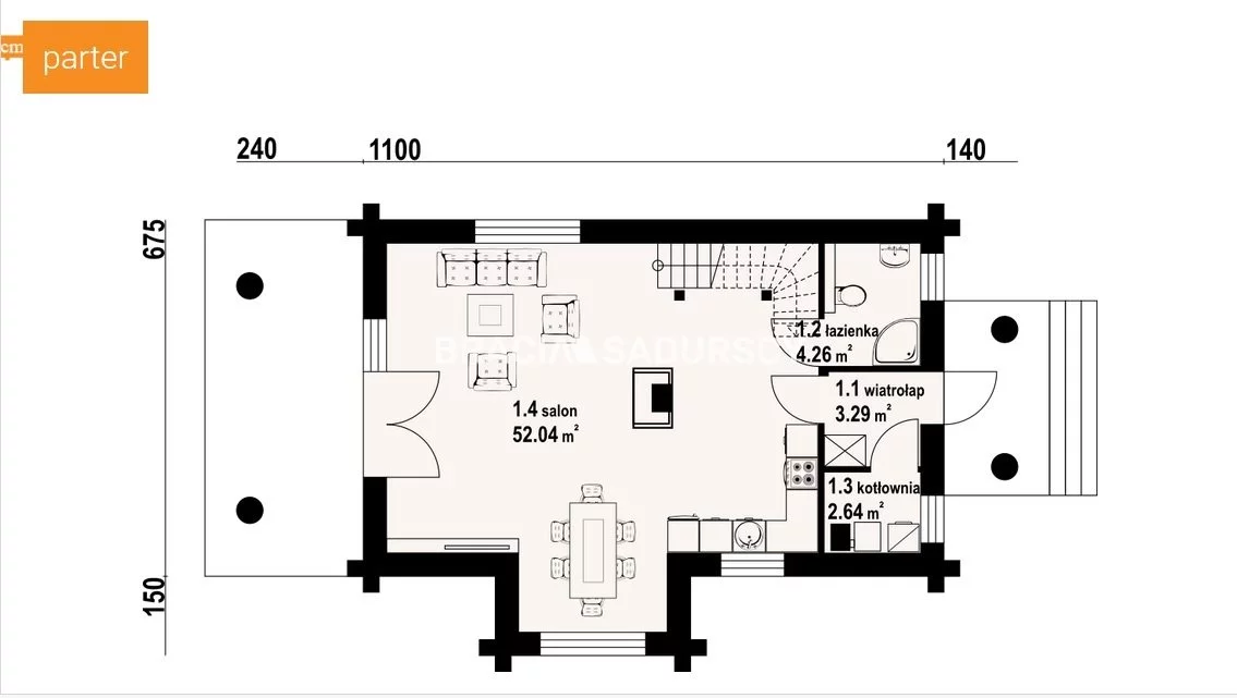 Dom 120,12 m², oferta nr , BS2-DS-284823-192, Trąbki