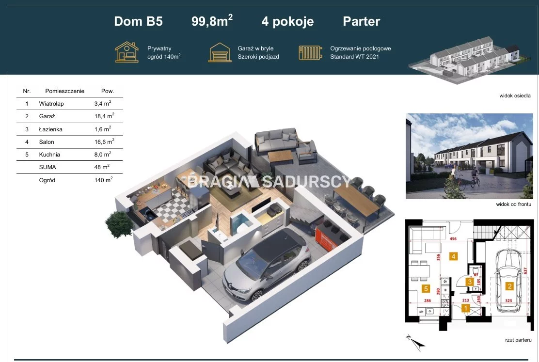 Dom 99,80 m², oferta nr , BS2-DS-310554-6, Niepołomice, Wielicka