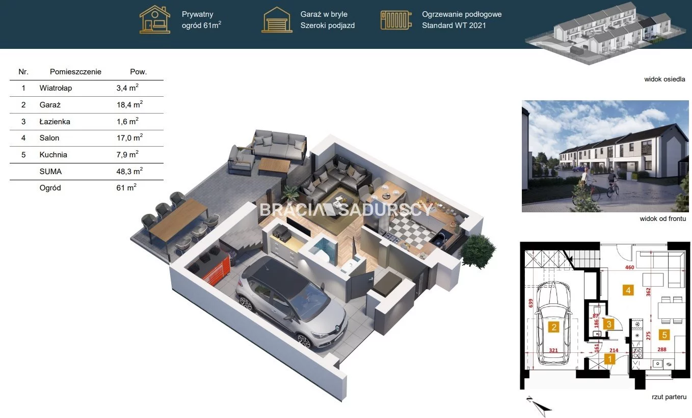 Dom 99,80 m², oferta nr , BS2-DS-310554-6, Niepołomice, Wielicka
