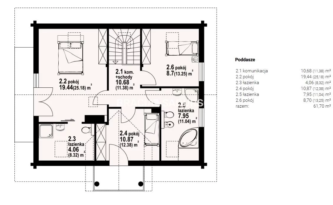 Dom 228,17 m², oferta nr , BS2-DS-284815-190, Trąbki