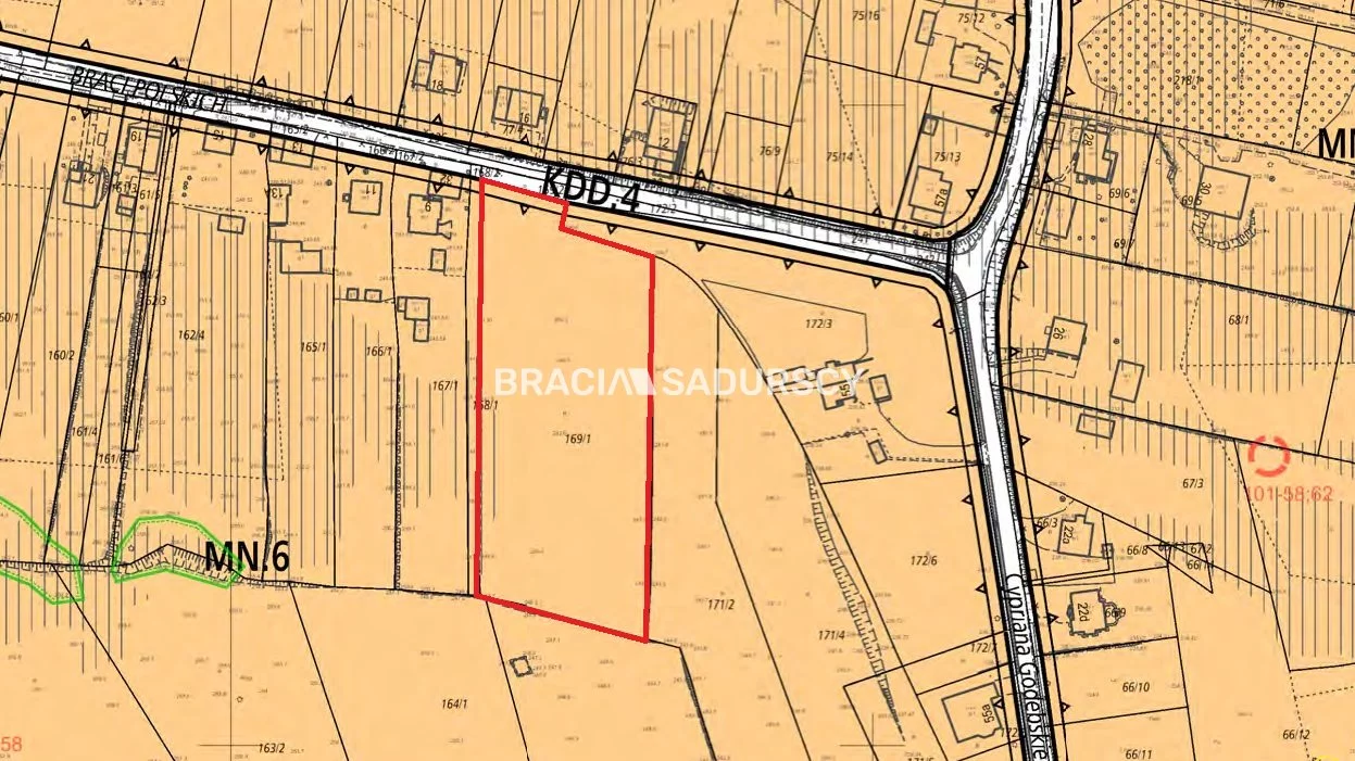 Działka 6 788,00 m², oferta nr , BS5-GS-309403-10, Kraków, Wzgórza Krzesławickie, Łuczanowice, Braci Polskich
