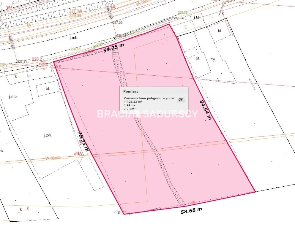 Działka 4 431,00 m², oferta nr , BS5-GS-301415-49, Kraków, Wzgórza Krzesławickie, Lubocza, Darwina