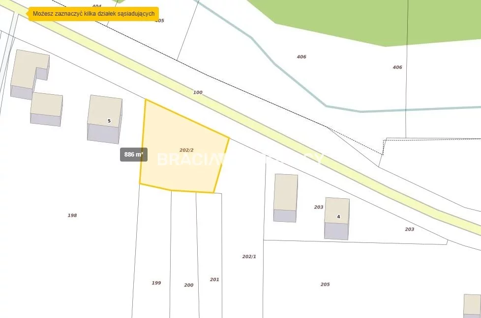Działka 886,00 m², oferta nr , BS5-GS-309558-17, Drwinia