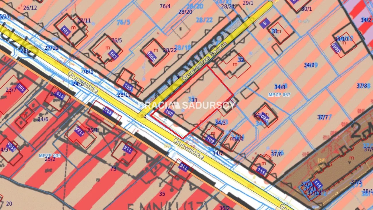Działka 873,00 m², oferta nr , BS5-GS-301230-48, Nowy Sącz, Grunwaldzka