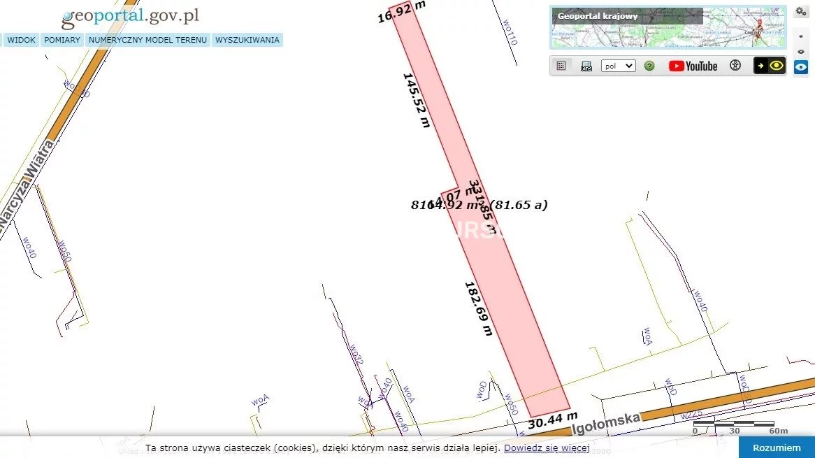 Działka 8 098,00 m², oferta nr , BS5-GS-298661-173, Kraków, Mistrzejowice, Nowa Huta