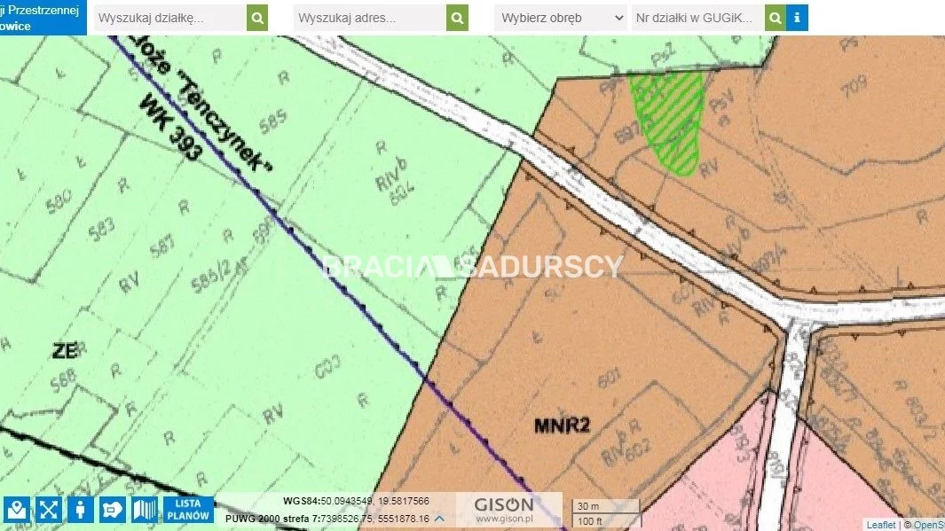 Działka 2 013,00 m², oferta nr , BS5-GS-293552-166, Krzeszowice